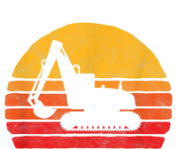 Retro Excavator & Sunset Vintage Construction Design Retro Toddler Sweatshirt