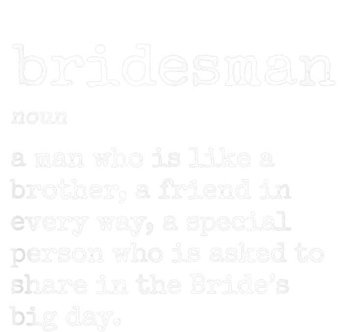 Mens Awesome Bridesman Definition Flat Bill Trucker Hat