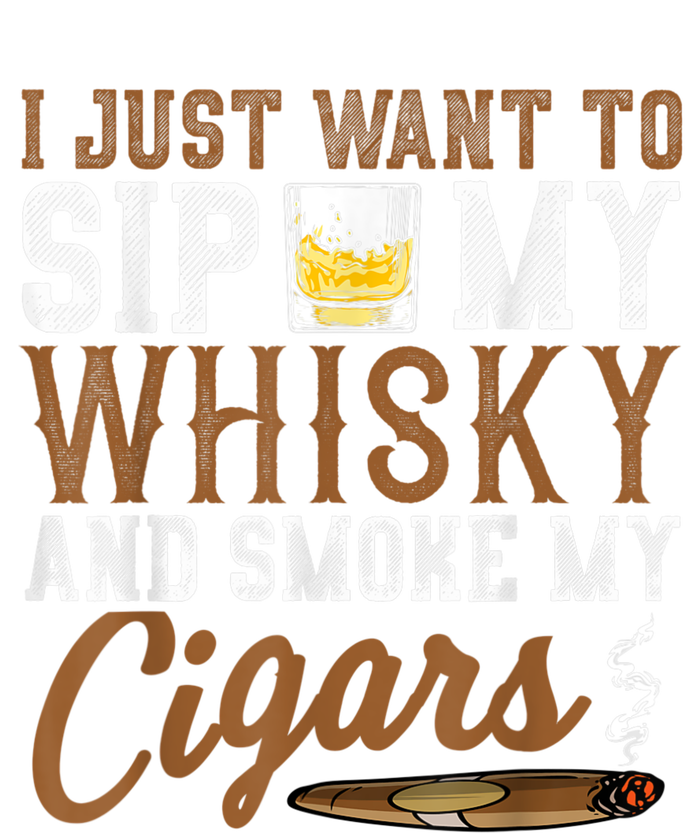 I Just Want To Sip My Whiskey & Smoke My Cigars Grandpa Kids Long Sleeve Shirt