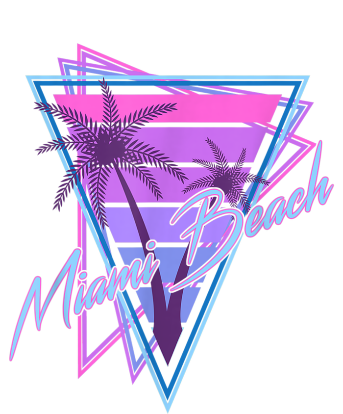 Retro Miami Beach Vintage 80s Beach Souvenir T-Shirt