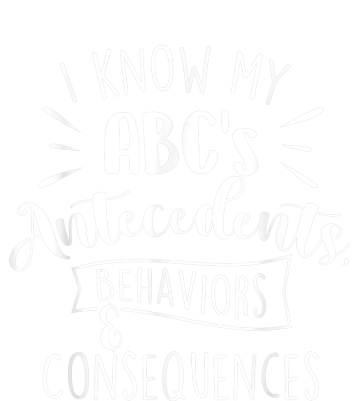 I Know My ABC's Behavior Analyst Therapist Psychologist Womens CVC Long Sleeve Shirt