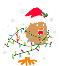 Chicken Christmas Funny Bird Funny Christmas Hat Christmas Lights T-Shirt