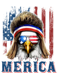 Merica Eagle Mullet Shirt 4th Of July American Flag Knit Cap Winter Beanie