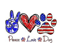 Peace Love Dog 4th Of July American Flag Independence Day 2022 Softstyle Adult Sport Polo