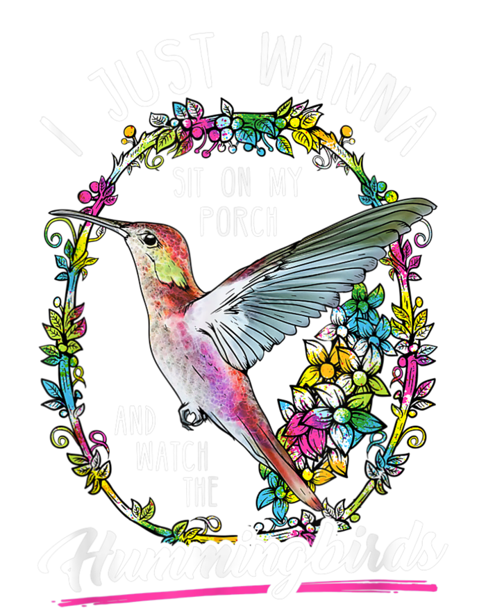 Sit On My Porch And Watch The Hummingbirds Top Ceramic Star Ornament