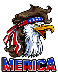 Merica Eagle Mullet 4th Of July American Flag Premium Crewneck Sweatshirt