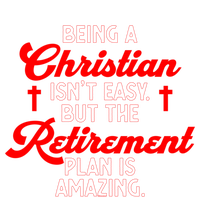 Funny Being A Christian Isn't Easy Retirement Plan Amazing Gift Full-Length Apron With Pockets