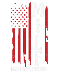 MILF American Flag Man I LIke Freedom 4th Of July Baby Bodysuit