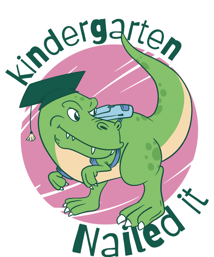 Kindergarten Nailed It Graduation Dinosaur Long Sleeve Shirt