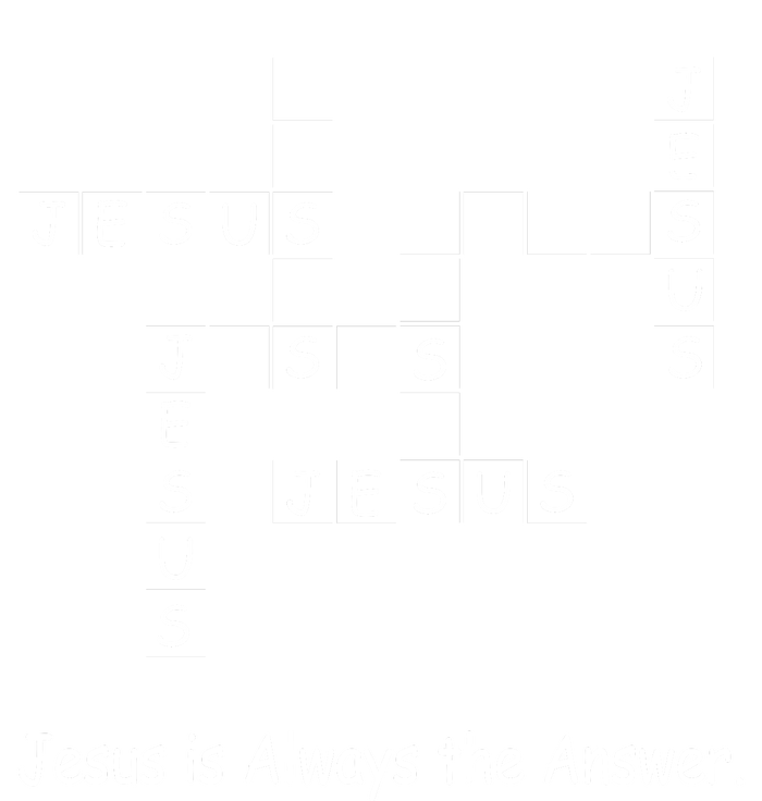 Jesus Is Always The Answer Christianity Crossword Mesh Reversible Basketball Jersey Tank