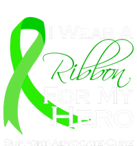 I Wear A Green For My Hero Bone Marrow Awareness V-Neck T-Shirt