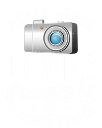 Wears Black Loves Photography And Avoids People Photographer Funny Gift Tall Hoodie