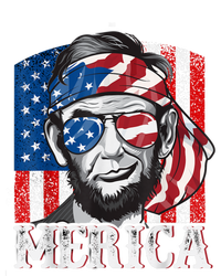 Abraham Lincoln Merica 4th Of July Shirt Men American Flag T-Shirt