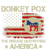 Donkey Pox The Disease Destroying America Funny Anti Biden Toddler Zip Fleece Hoodie