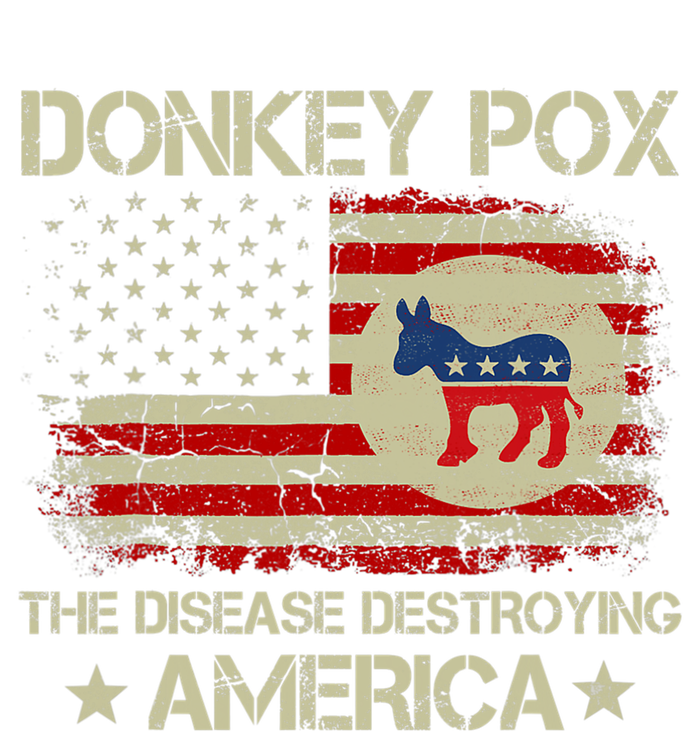 Donkey Pox The Disease Destroying America Funny Anti Biden Toddler Zip Fleece Hoodie