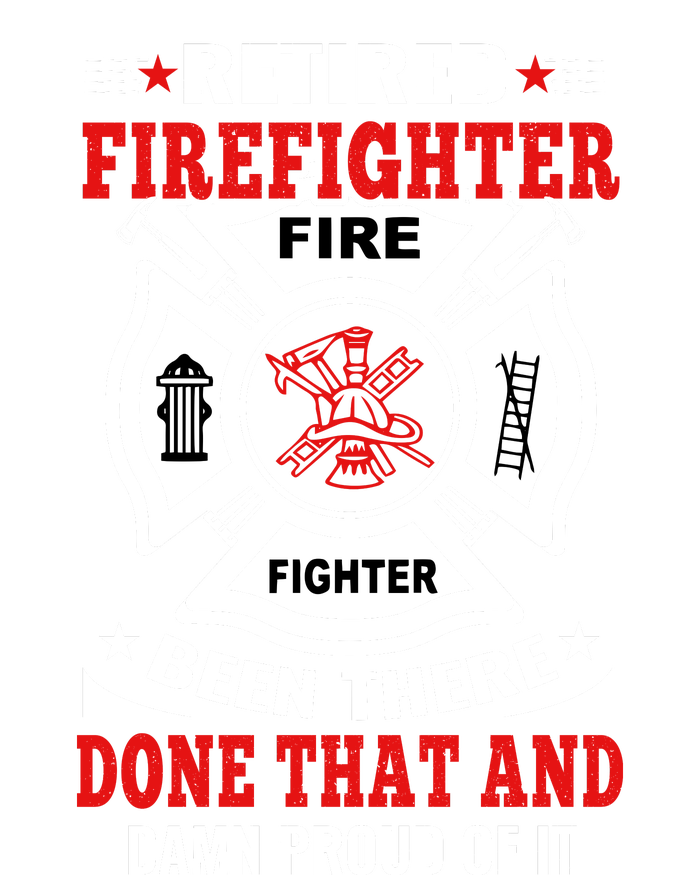 Retired Firefighter Fire Fighter Been There Done That And Damn Proud Of It Women's Tri-Blend 3/4-Sleeve Raglan Shirt