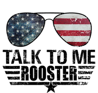 Talk To Me Rooster Sunglasses America Flag Women's Perfect Tri Tunic Long Sleeve Shirt