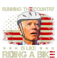 Joe Biden Falling Off Bike, Running The Country Is Like Riding A Bike Toddler Zip Fleece Hoodie