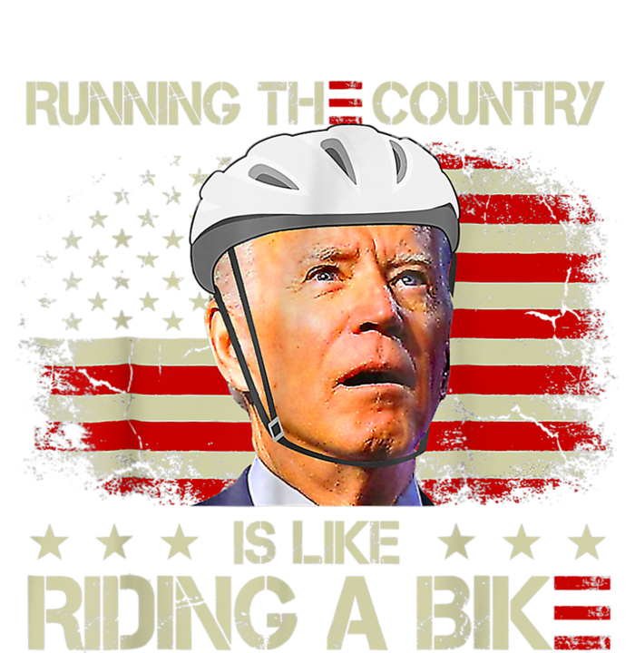 Joe Biden Falling Off Bike, Running The Country Is Like Riding A Bike Toddler Zip Fleece Hoodie