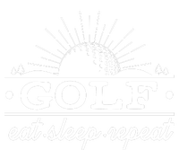 Funny Vintage Golf Eat Sleep Repeat Golfing Fan T-Shirt