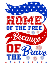 Home Of The Free Because Of The Brave 4th Of July Premium Pullover Hoodie