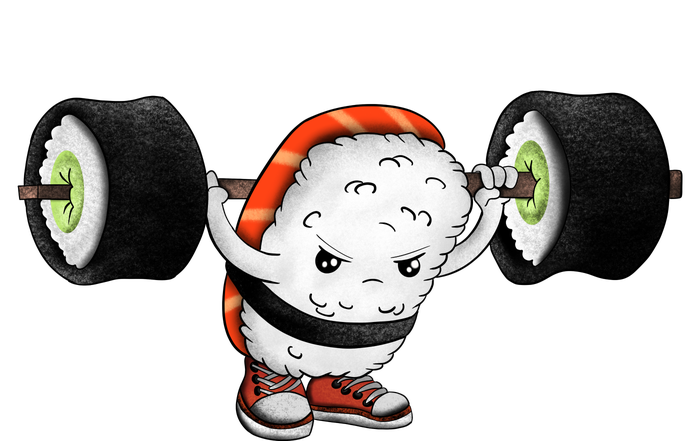 Sushi Weightlifting T-Shirt