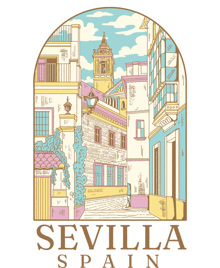 Sevilla Spain City Mesh Reversible Basketball Jersey Tank