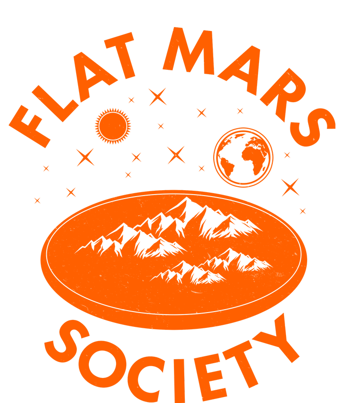 Vintage Retro Flat Mars Society Magnet