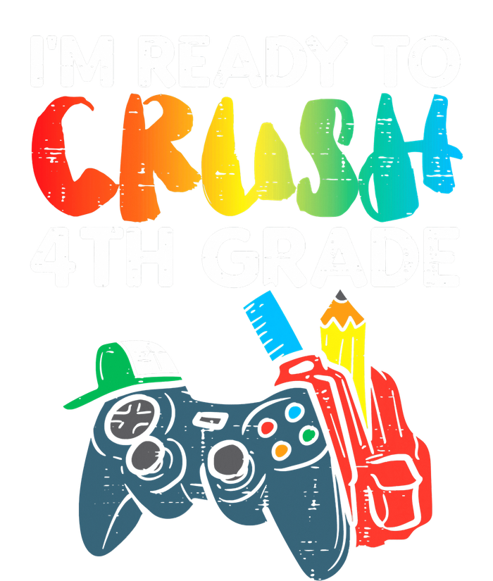 Ready To Crush 4th Grade Fourth Video Gamer First Day Boys Ladies PosiCharge Competitor Racerback Tank