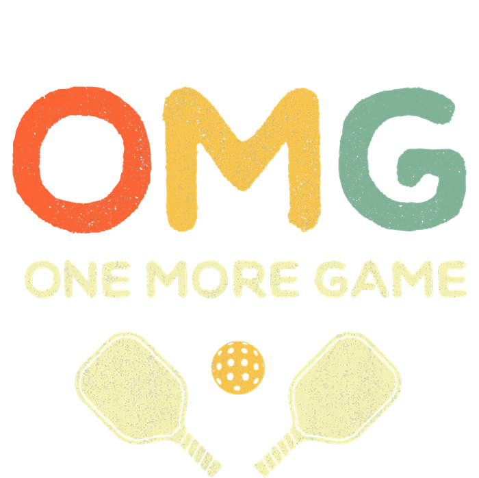 One More Game OMG Retro Funny Pickleball Lover Pickle Ball T-Shirt