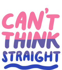 Can't Think Straight Bisexual Lgbt Pride Flag Funny Gift High Crown Mesh Back Trucker Hat