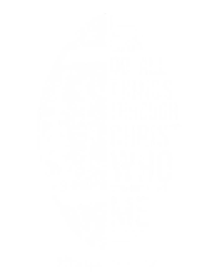 Christian Football I Can Do All Things Philippians 4 13 Gift Women's T-Shirt