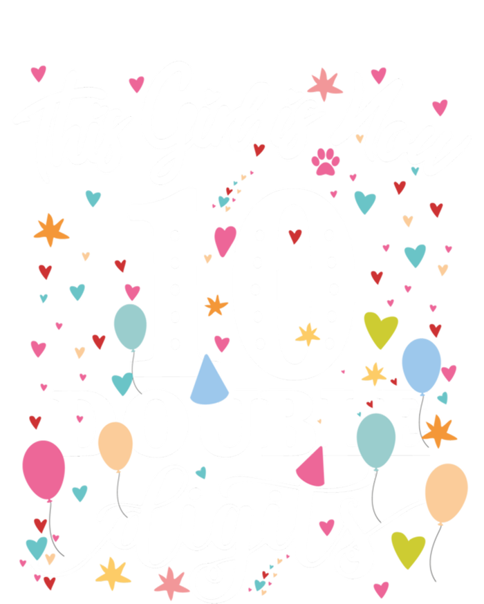 10th Birthday Funny Gift This Girl Is Now 10 Double Digits Gift Tall Hoodie