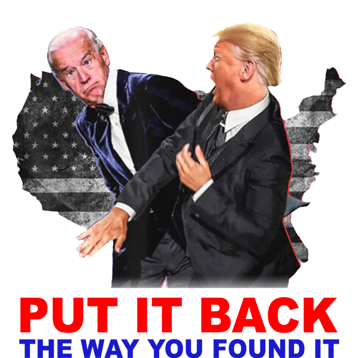 Put It Back The Way You Found It Donald Trump Anti Biden Grommeted Golf Towel