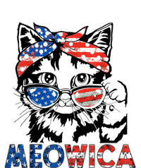 Meowica Cat Sunglasses American Flag 4th Of July Merica Usa T-Shirt