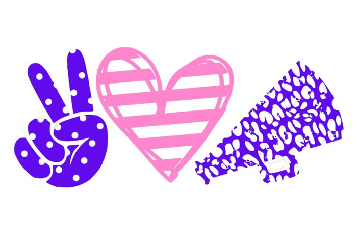 Peace Love Cheer Cheerleader Teen Girls Funny Cheerleading Gift Baby Bodysuit