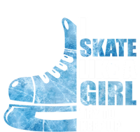 Funny I Skate Like A Girl Hockey Girl Great Gift Valucap Bio-Washed Visor