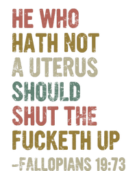 He Who Hath No Uterus Shall Shirt My Body My Choice Poster