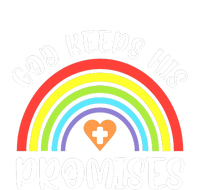 Rainbow Christian God Keeps His Promises Bible Noah V-Neck T-Shirt