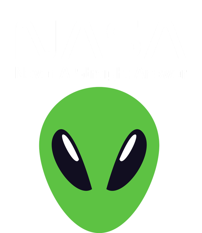 Funny NASA Alien UFO Conspiracy Never A Straight Answer Women's Fleece Hoodie