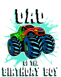 Dad Of The Birthday Boy Monster Truck Birthday Party Gift Women's Crop Top Tee