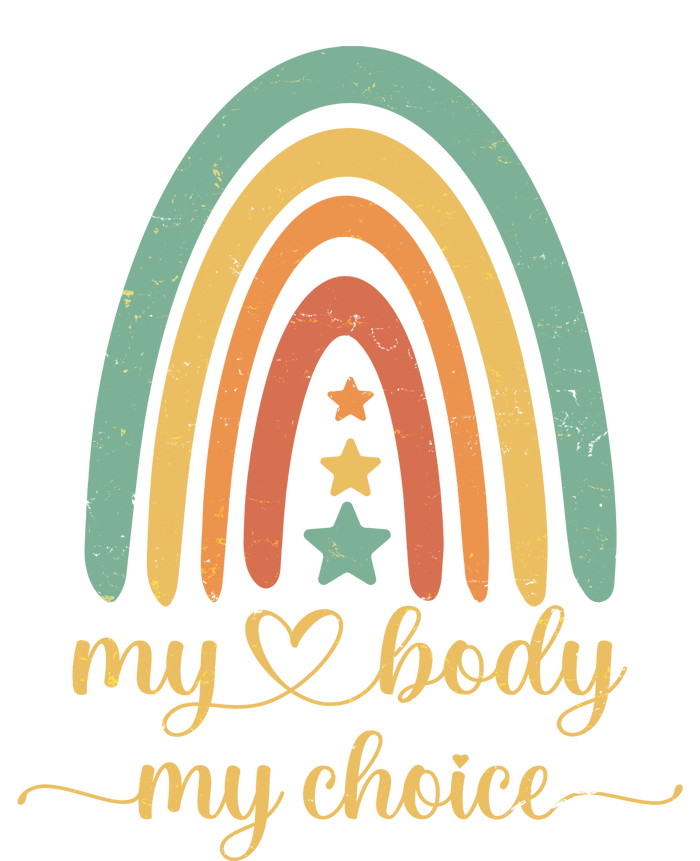 Vintage Stars Rainbow Pro Roe My Body My Choice Women's T-Shirt