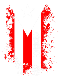 Splattered Boricua Puerto Rican Shirt Puerto Rico Flag Retro Full-Length Apron With Pockets