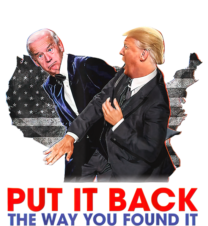 Put It Back The Way You Found It Funny Trump Slap Anti Biden Ladies Essential Flowy Tank