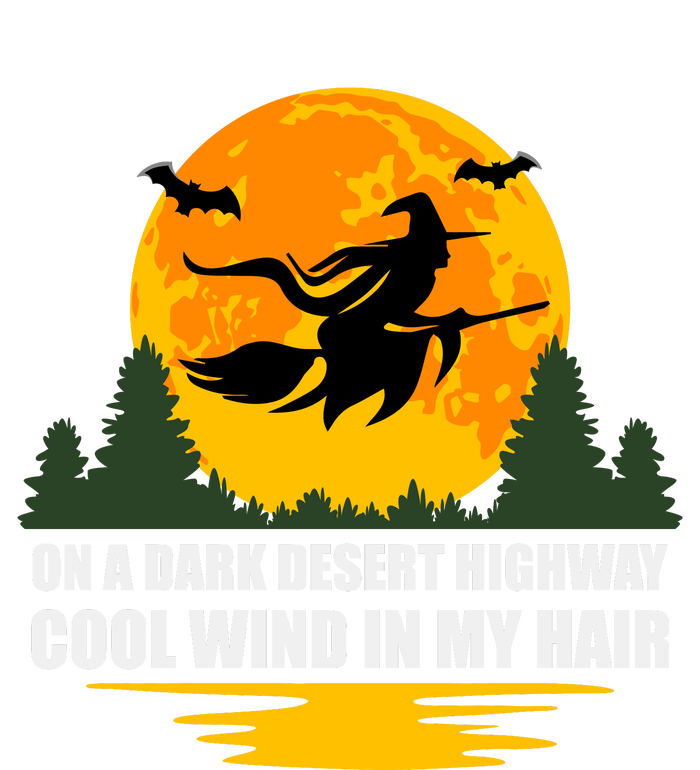 On A Dark Desert Highway Cool Wind In My Hair Halloween Quote Valucap Bio-Washed Visor