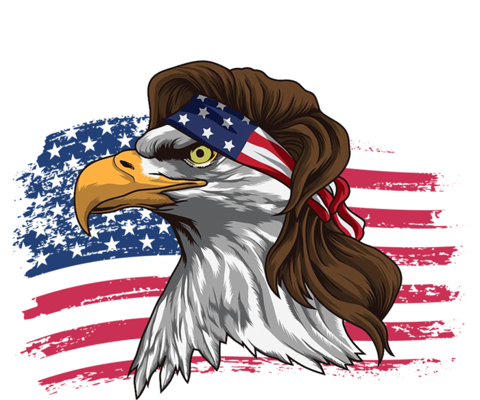 Patriotic Bald Eagle Mullet Usa American Flag 4th Of July Great Gift T-Shirt