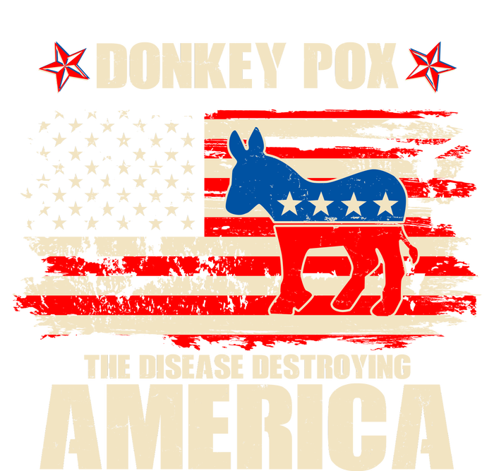 Distressed Donkey Pox The Disease Destroying America T-Shirt