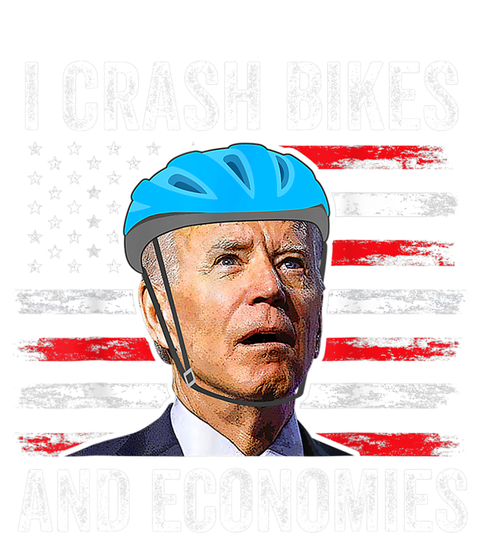 Biden Bicycle I Crash Bikes And Economies Large Microfiber Waffle Golf Towel