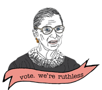 Ruth Bader Ginsburg Vote We Are Ruthless Feminist Kids Long Sleeve Shirt