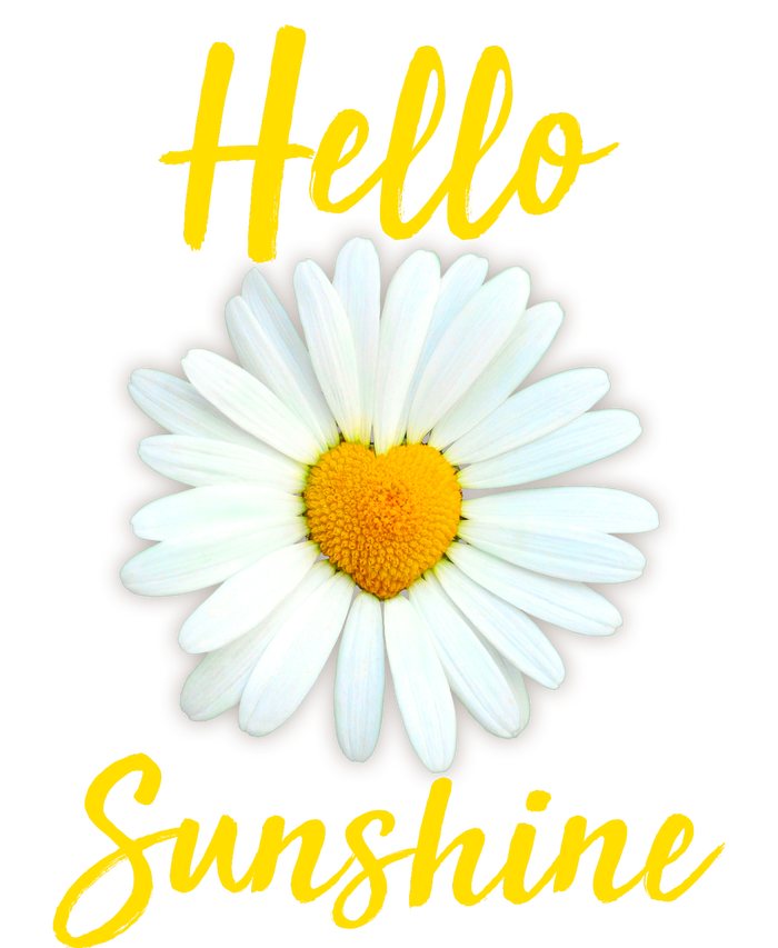 Cute Hello Sunshine Heart Daisy Flower Hoodie